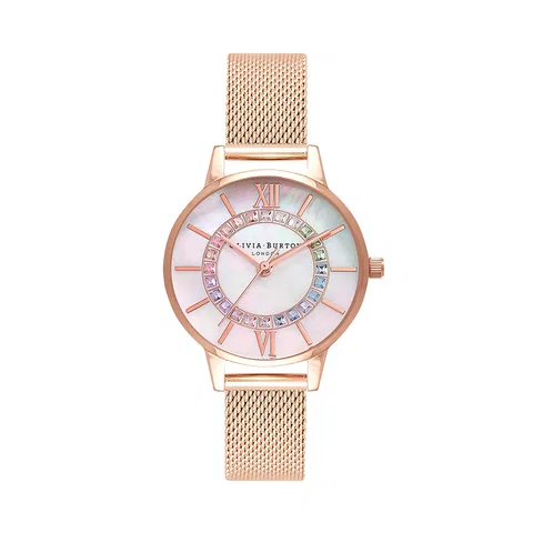 Đồng hồ Olivia Burton Nữ OB16WD95 Dây Mesh 30mm