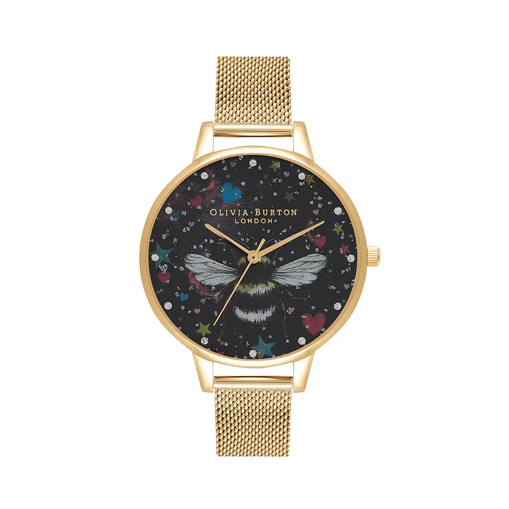 Đồng hồ Olivia Burton Nữ OB16WG85 Dây Mesh 34mm Đồng hồ Olivia Burton Nữ OB16WG85 Dây Mesh 34mm