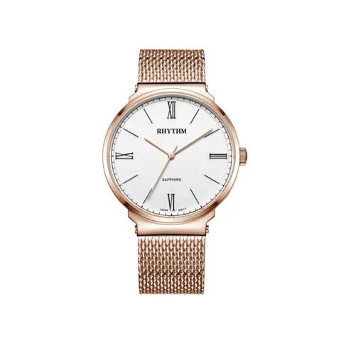 Đồng Hồ Rhythm Nam FI1606S04 Dây Mesh 40mm