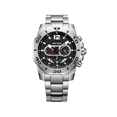 Đồng Hồ Rhythm Nam S1408S02 Dây Thép không gỉ 44mm