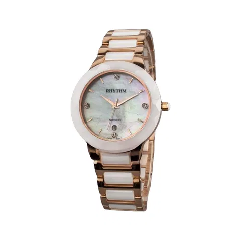 Đồng Hồ Rhythm Nữ F1206T06 Dây Ceramic 32mm