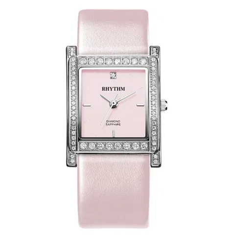 Đồng Hồ Rhythm Nữ L1204L02 Dây Da 23x30mm