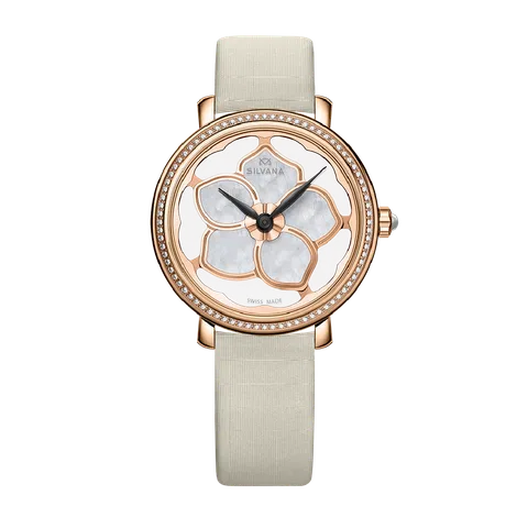 Đồng hồ Silvana Nữ SF36QRD85SBL Dây Da 36mm