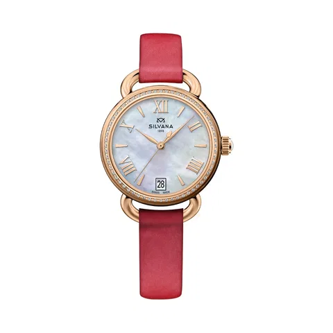 Đồng hồ Silvana Nữ SR33QRD15SRG Dây Da 33mm
