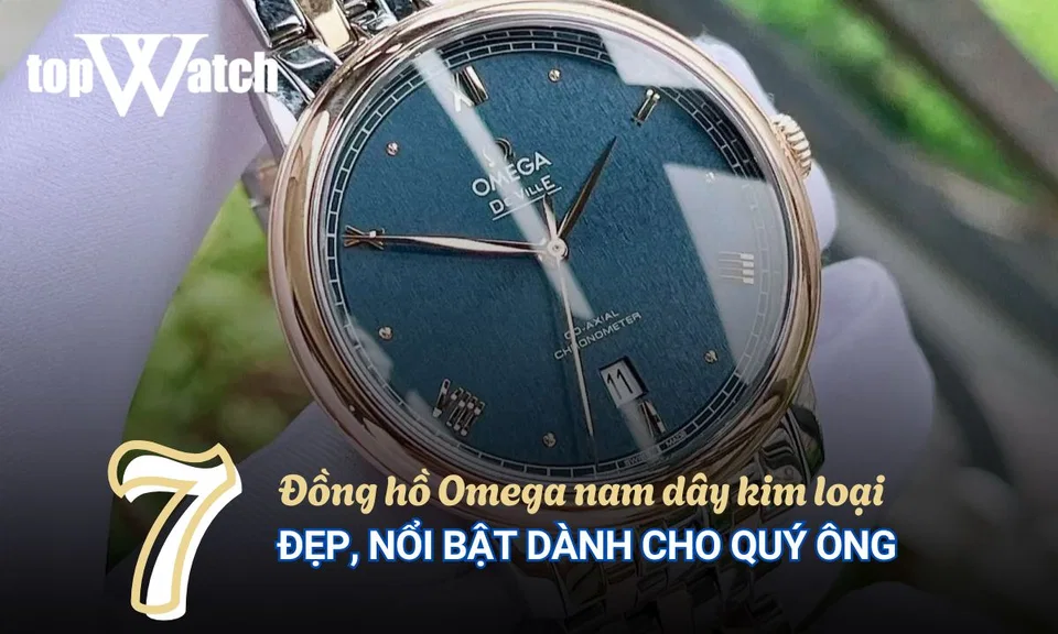đồng hồ omega nam dây kim loại
