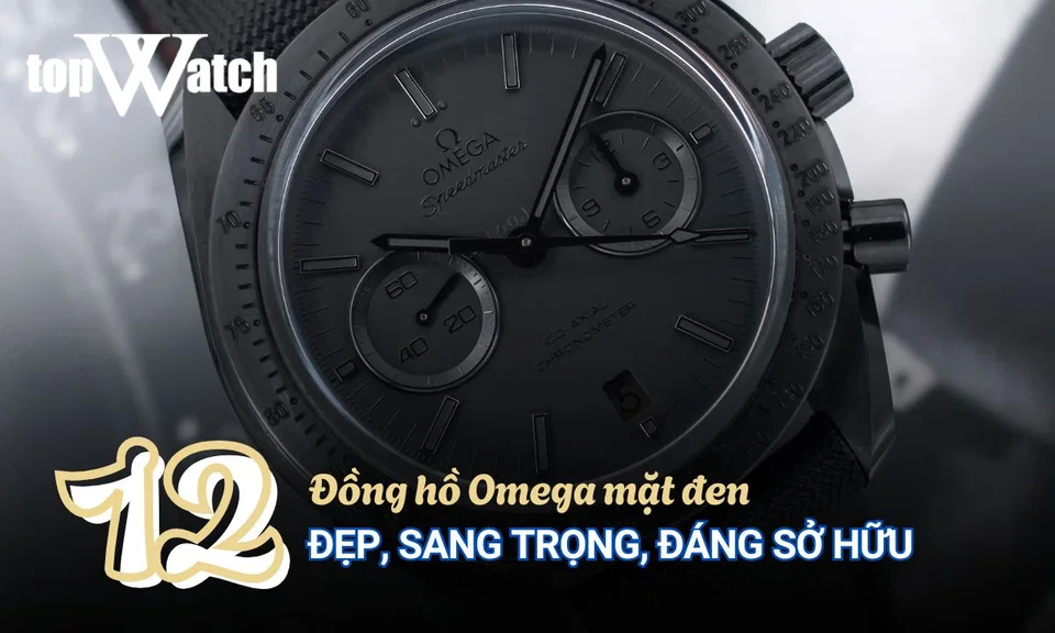 đồng hồ omega mặt đen