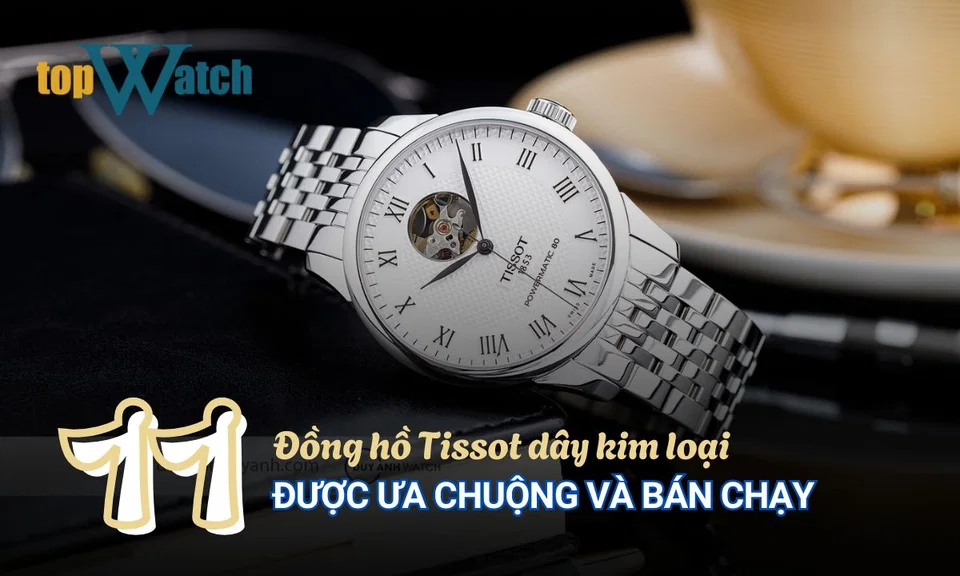 đồng hồ tissot dây kim loại
