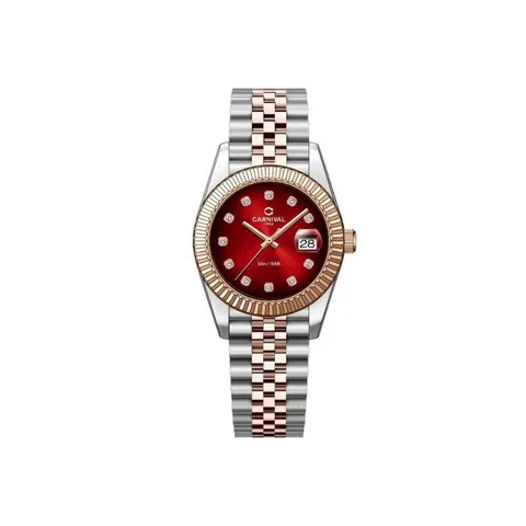 Đồng Hồ Carnival Nữ 8250L-CH-D0 Quartz Dây Thép không gỉ 32mm