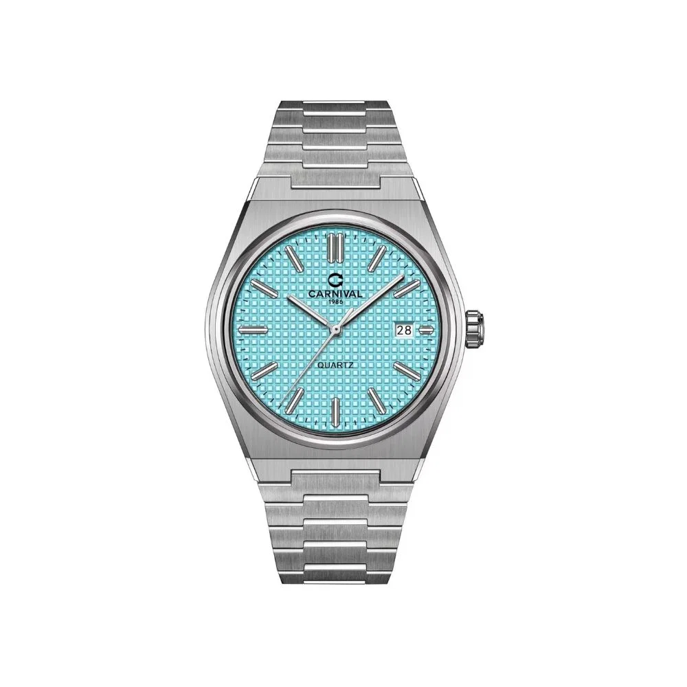 Đồng Hồ Carnival Nam 8251G-VT-XT Quartz Dây Thép không gỉ 38mm Đồng Hồ Carnival Nam 8251G-VT-XT Quartz Dây Thép không gỉ 38mm