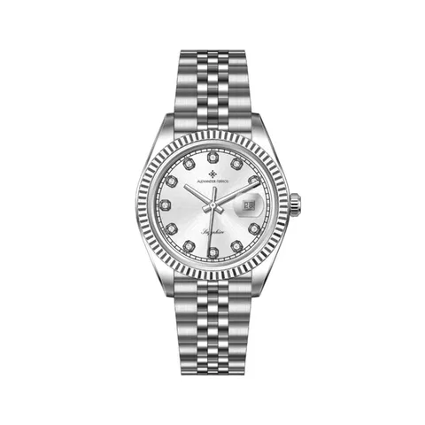 Đồng Hồ Alexander Ferros Nam 8382S/02 Quartz Dây Kim loại 40mm