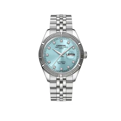 Đồng Hồ Carnival Nam 8131G-VT-XT Automatic Dây Thép không gỉ 41mm