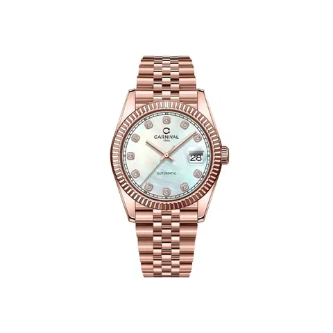 Đồng Hồ Carnival Nam 8250G-VH-TK Automatic Dây Thép không gỉ 38mm