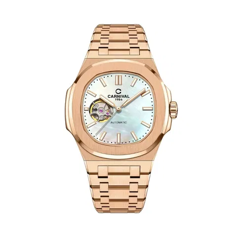 Đồng Hồ Carnival Nam 8128G1-VH-TK Automatic Dây Thép không gỉ 41mm
