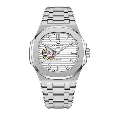 Đồng Hồ Carnival Nam 8128G1-VT-T Automatic Dây Thép không gỉ 41mm