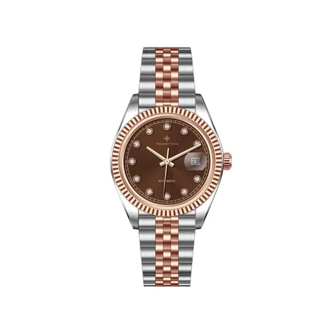 Đồng Hồ Alexander Ferros Nam 8132D/08 Automatic Dây Kim loại 40mm