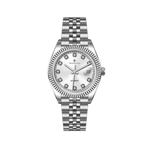 Đồng Hồ Alexander Ferros Nam 8132S/02 Automatic Dây Kim loại 40mm