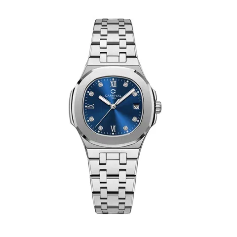 Đồng Hồ Carnival Nữ 8160L-VT-X Quartz Dây Thép không gỉ 34mm