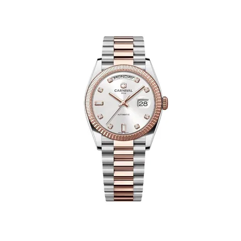 Đồng Hồ Carnival Nam 8239G-CH-T Automatic Dây Thép không gỉ 38mm