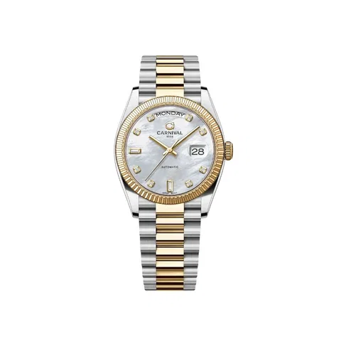 Đồng Hồ Carnival Nam 8239G-CV-TK Automatic Dây Thép không gỉ 38mm