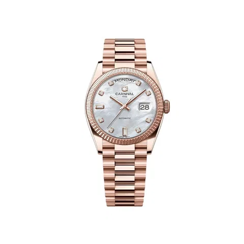 Đồng Hồ Carnival Nam 8239G-VH-TK Automatic Dây Thép không gỉ 38mm