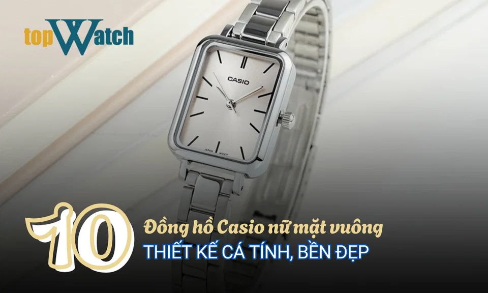 đồng hồ casio nữ mặt vuông