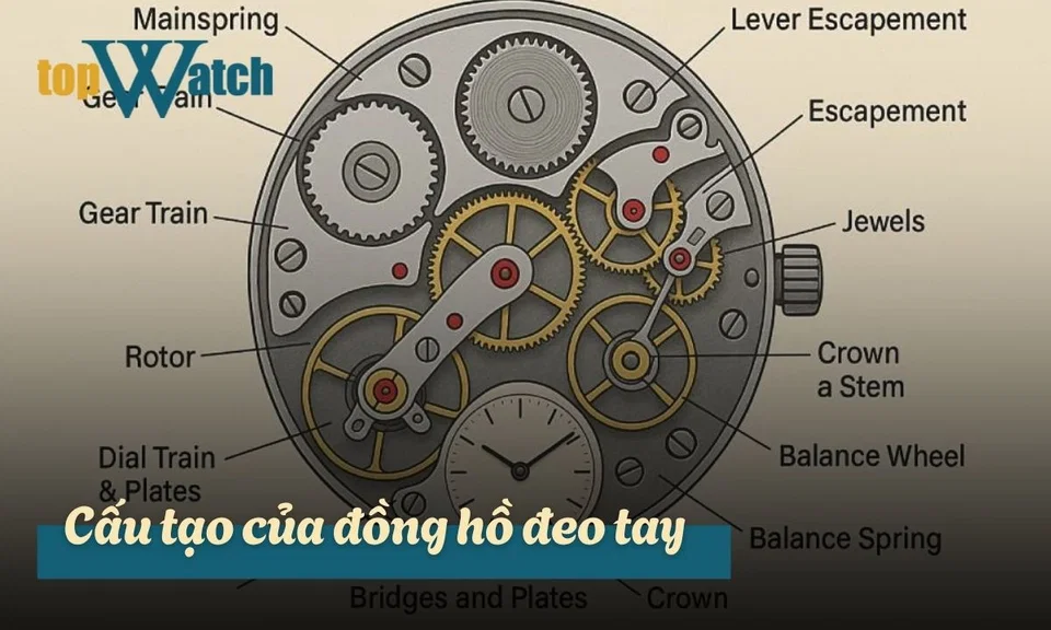 cấu tạo của đồng hồ đeo tay