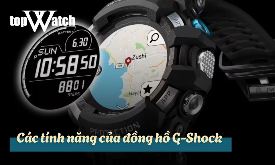 các tính năng của đồng hồ g-shock